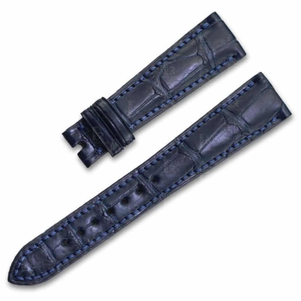 Breguet Tradition 5177 5904 5967 watch blue alligator watchband leather strap - custom watch band - handcrafted