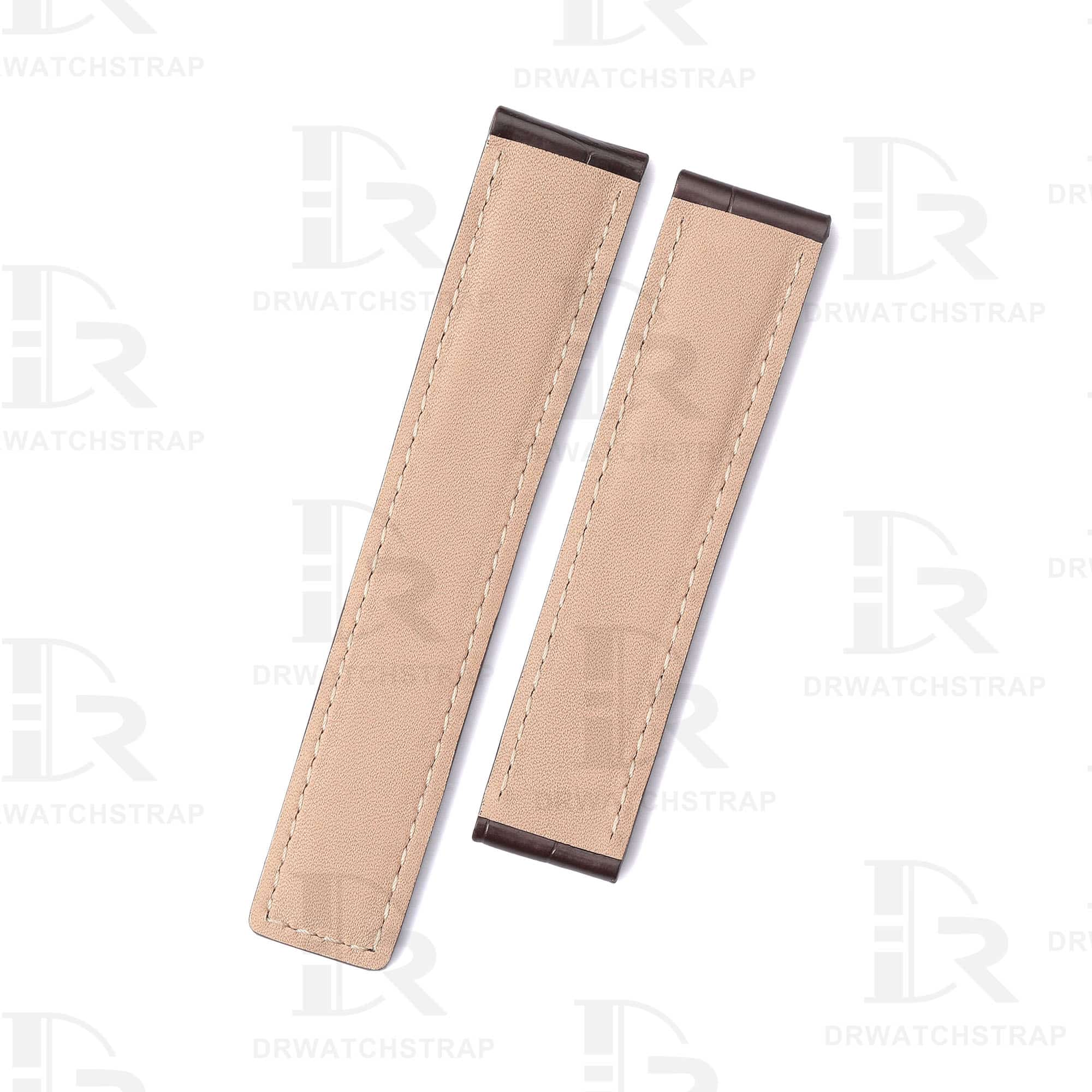 Buy Custom Dark Brown alligator leather watch band for Tag Heuer Monaco Carrera Heritage strap (2)