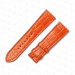 Cartier Santos strap orange red alligator leather watch band