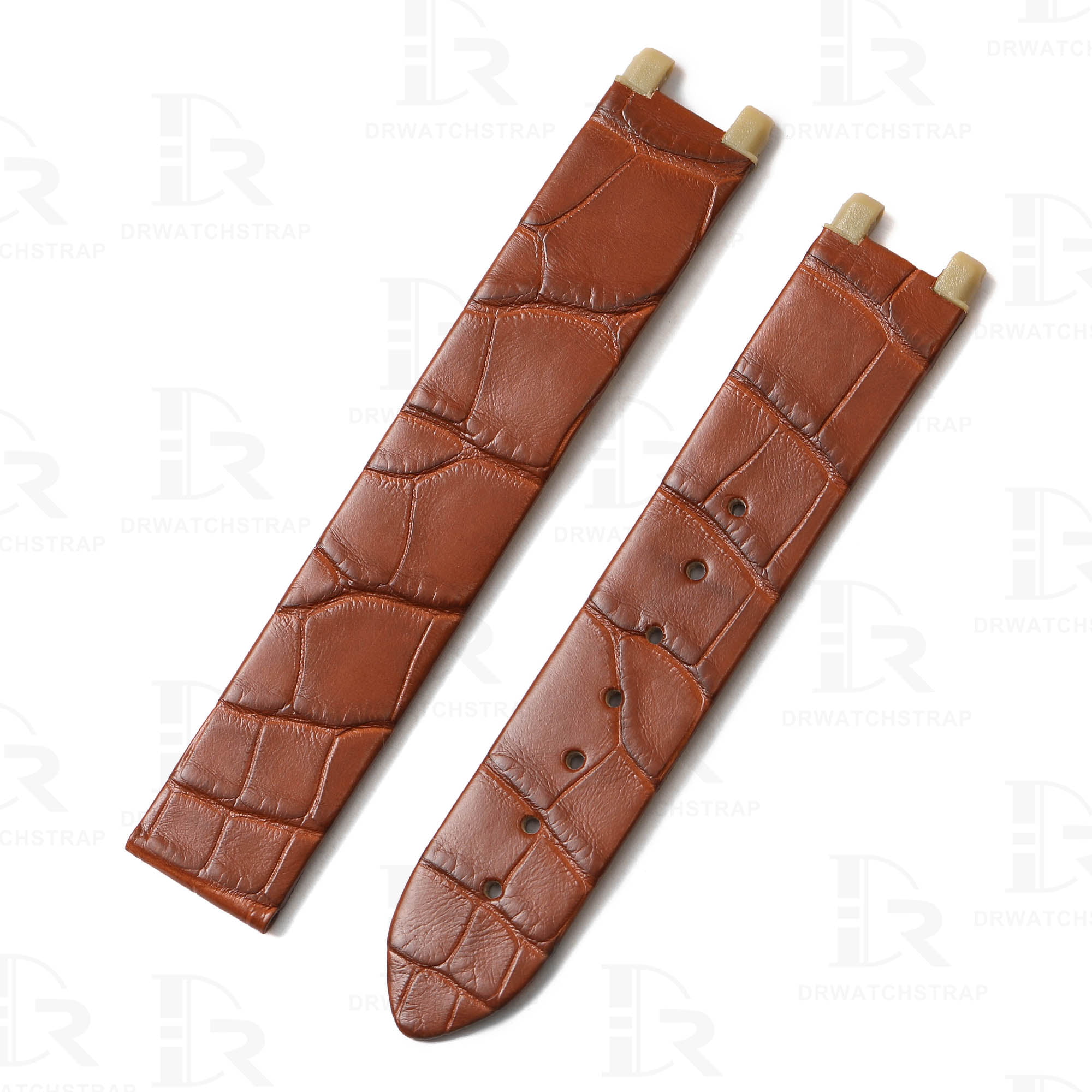Genuine alligator leather watch band for Omega De Ville