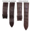 Custom handmade alligator leather watch band for PIAGET Black Tie ALTIPLANO strap