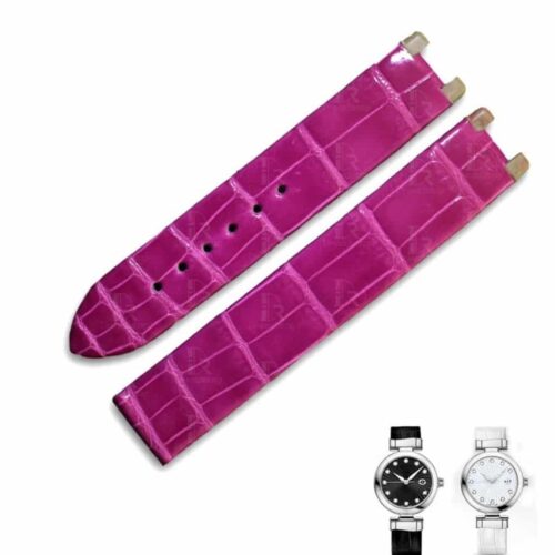Handcrafted best leather Omega watch band replacement watch strap for Omega de ville ladimatic purple bands women's men's watches online