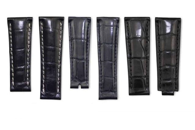 Genuine best quality custom handmade black Grade A alligator crocodile leather watch strap and watch band replacement 20mm fit for rolex daytona luxury watches - Shop the high-end alligator straps online