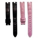 Chopard Happy Sport diamond Gray Grey Alligator leather watch band strap (1)