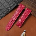 Buy Custom Hublot big bang unico strap Red leather quick release watchband one click straps (2)