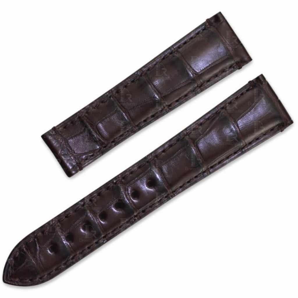 handcrafted crocodile leather watch strap fit for oris chet baker