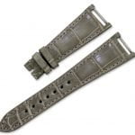 replacement leather strap fit for Patek Philippe Twenty-4 4910 4920 Grey alligator watch band – handcradted