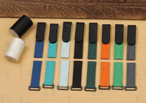 Buy Custom velcro watch straps flat end - Made to order 20mm 21mm 22mm