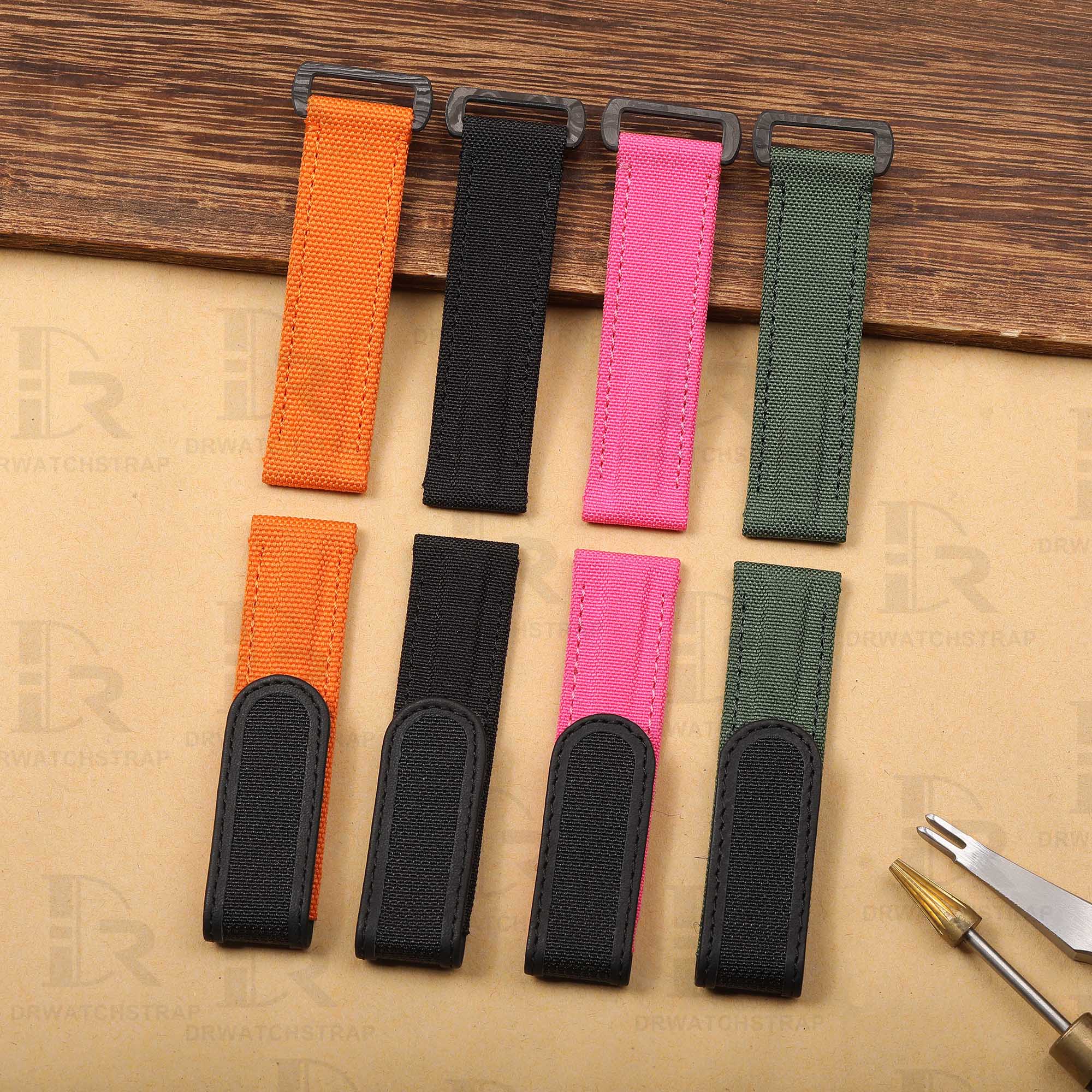 Buy Custom velcro watch straps flat end – Made to order 20mm 21mm 22mm (1)
