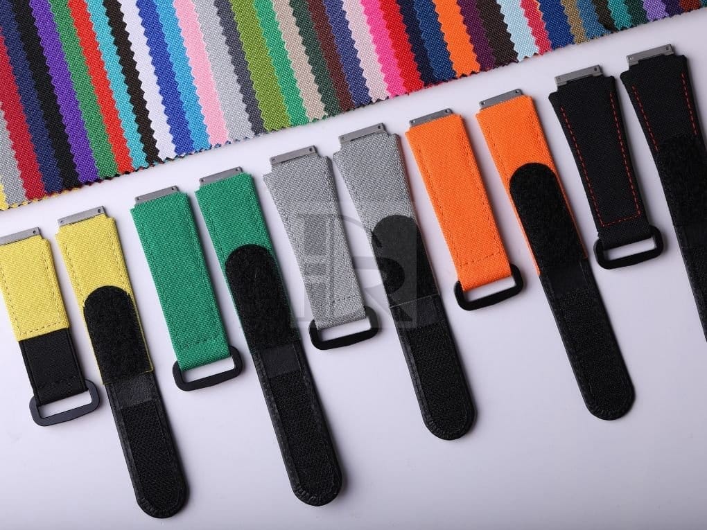 Custom handmade Canvas Velcro watch band for Richard Mille watch strap