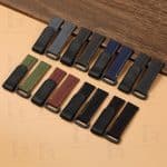 Buy Custom Cartier Pasha Handcrafted strap Black Canvas Nylon handmade watch band