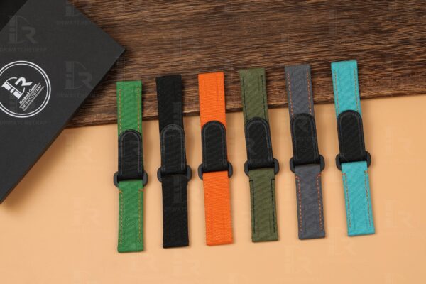 Custom velcro watch band flat end - Made to order 20mm 21mm 22mm (2)