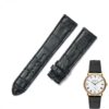 Replacement Black Alligator leather watch band Patek Philippe Calatrava 5116 5119 5120 5296 strap for sale