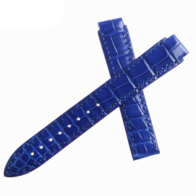 Handmade Alligator leather strap fit for Chopard La Strada diamond watchband low price