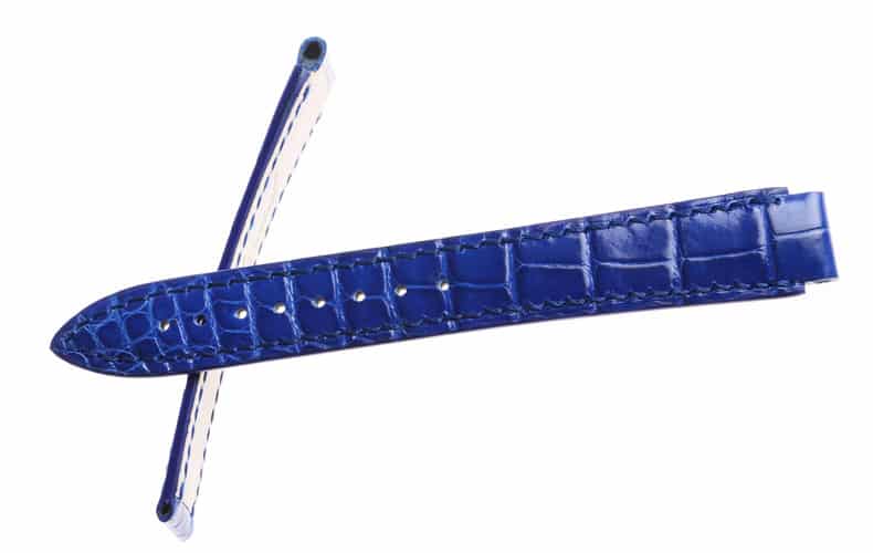 Custom Alligator leather strap fit for Chopard La Strada diamond watch band