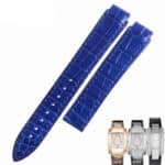 Custom Alligator leather strap fit for Chopard La Strada diamond watchband low price
