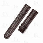 Handmade best quality alligator crocodile brown round-scale leather Hermes watch band and watch strap Double tour replacement for sale - double wrap watch bands online for Hermes Heure H Cape COD Arceau luxury watches 38mm 44mm