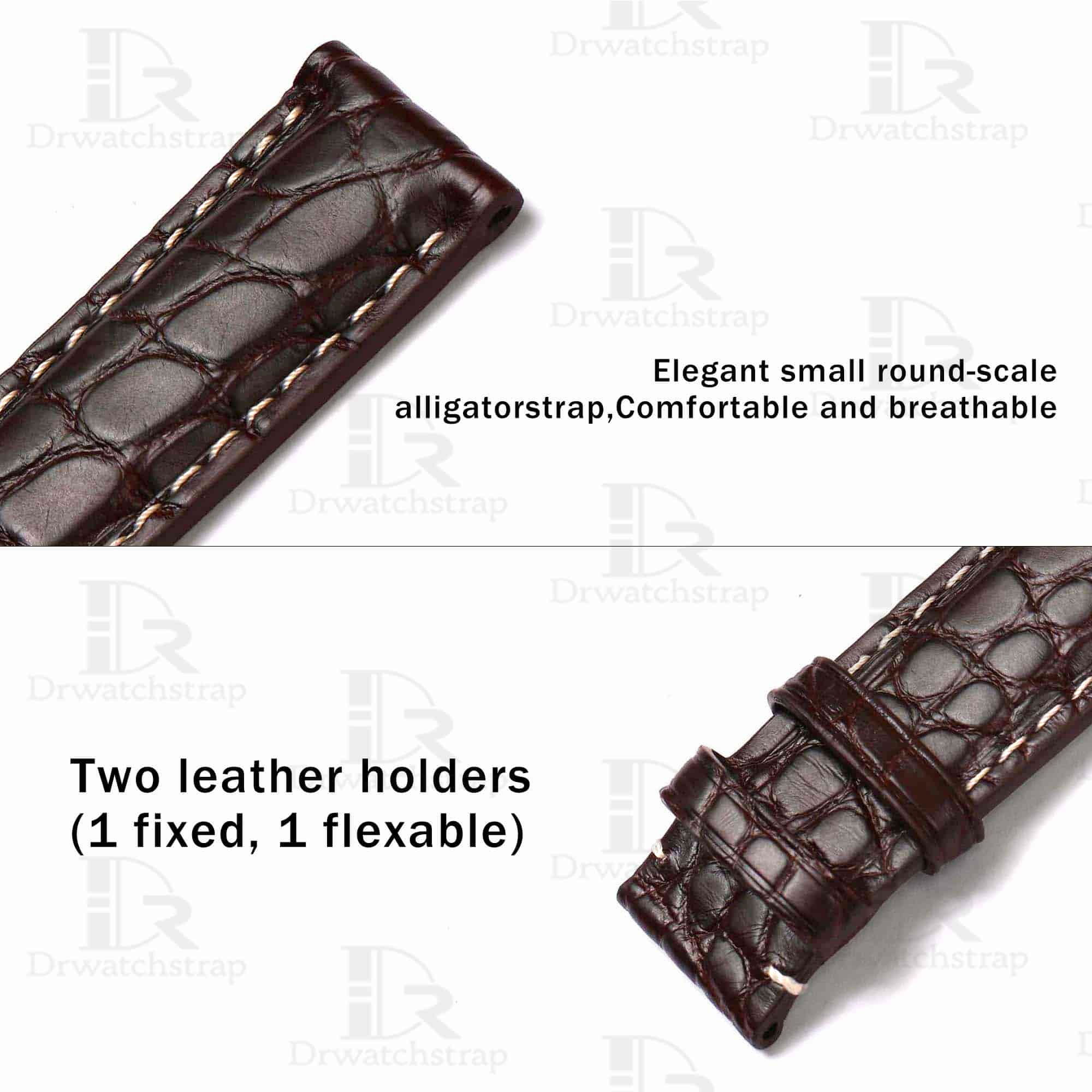 Genuine alligator leather material