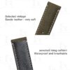 Custom Tudor Black Bay 58 41 BB Bronze suede leather strap 23mm replacement watch band