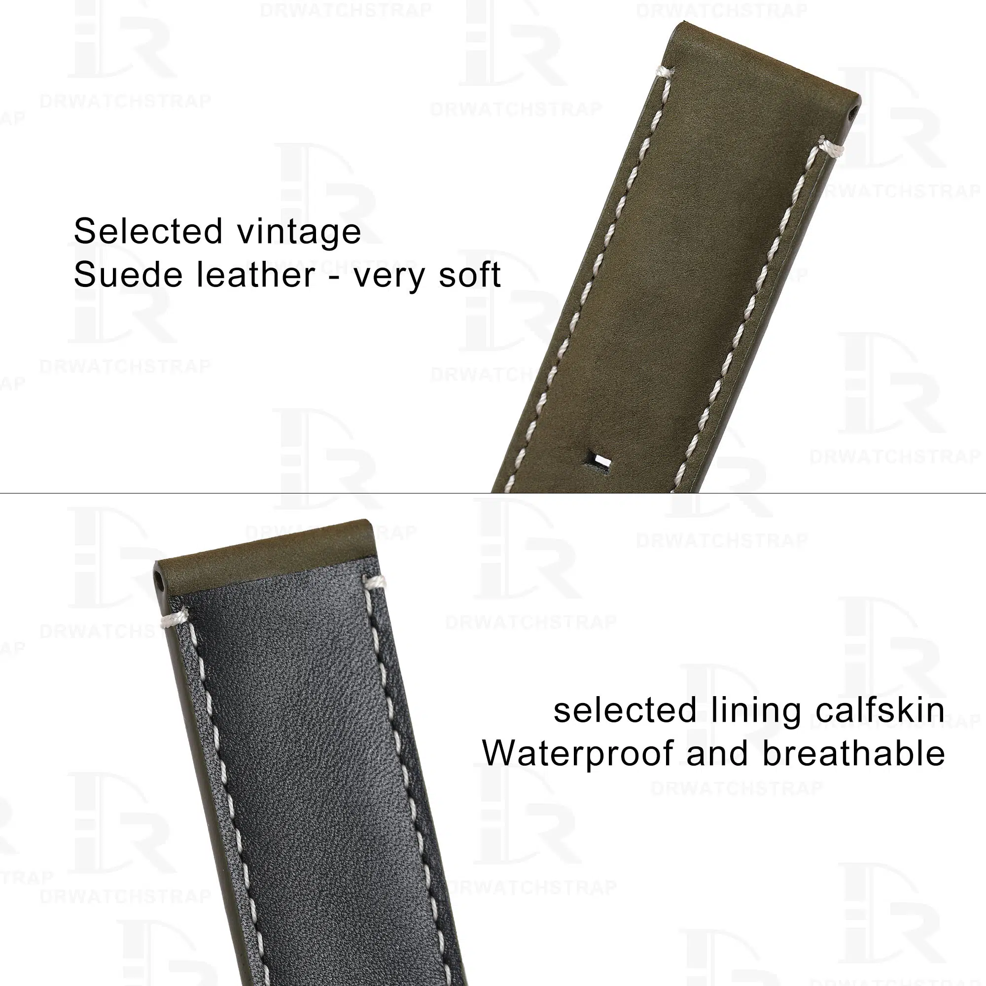 Custom Tudor Black Bay Bronze strap 23mm | Drwatchstrap