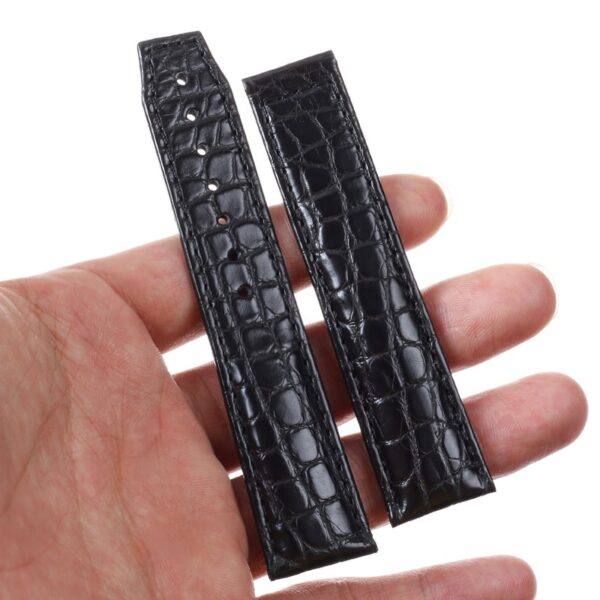 Custom handmade alligator Round-scale strap for Maurice Lacroix watch band