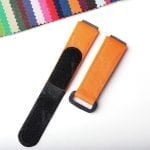 Custom orange velcro strap for Richard Mille watch band replacement