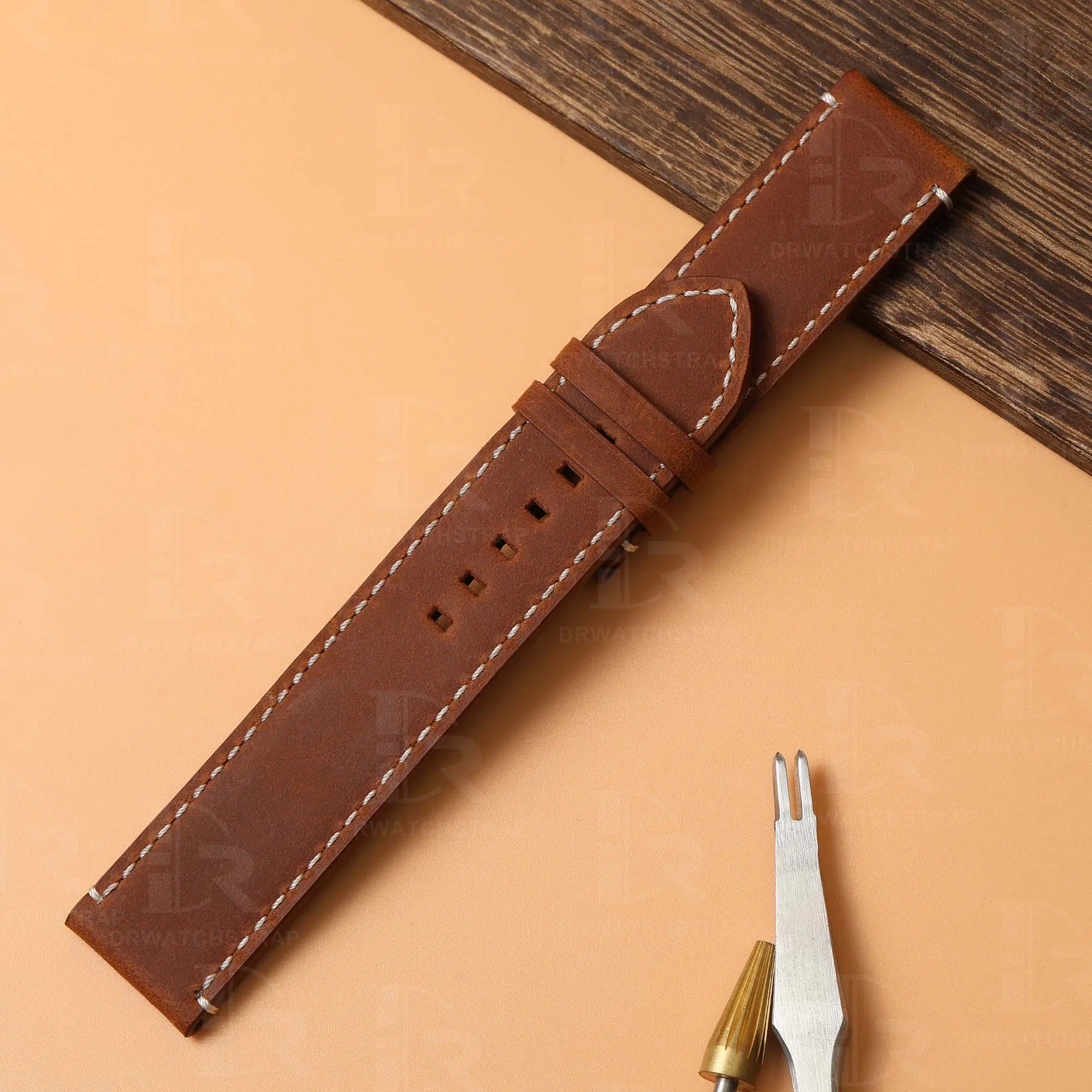 Custom Tudor Black Bay Bronze strap 23mm | Drwatchstrap