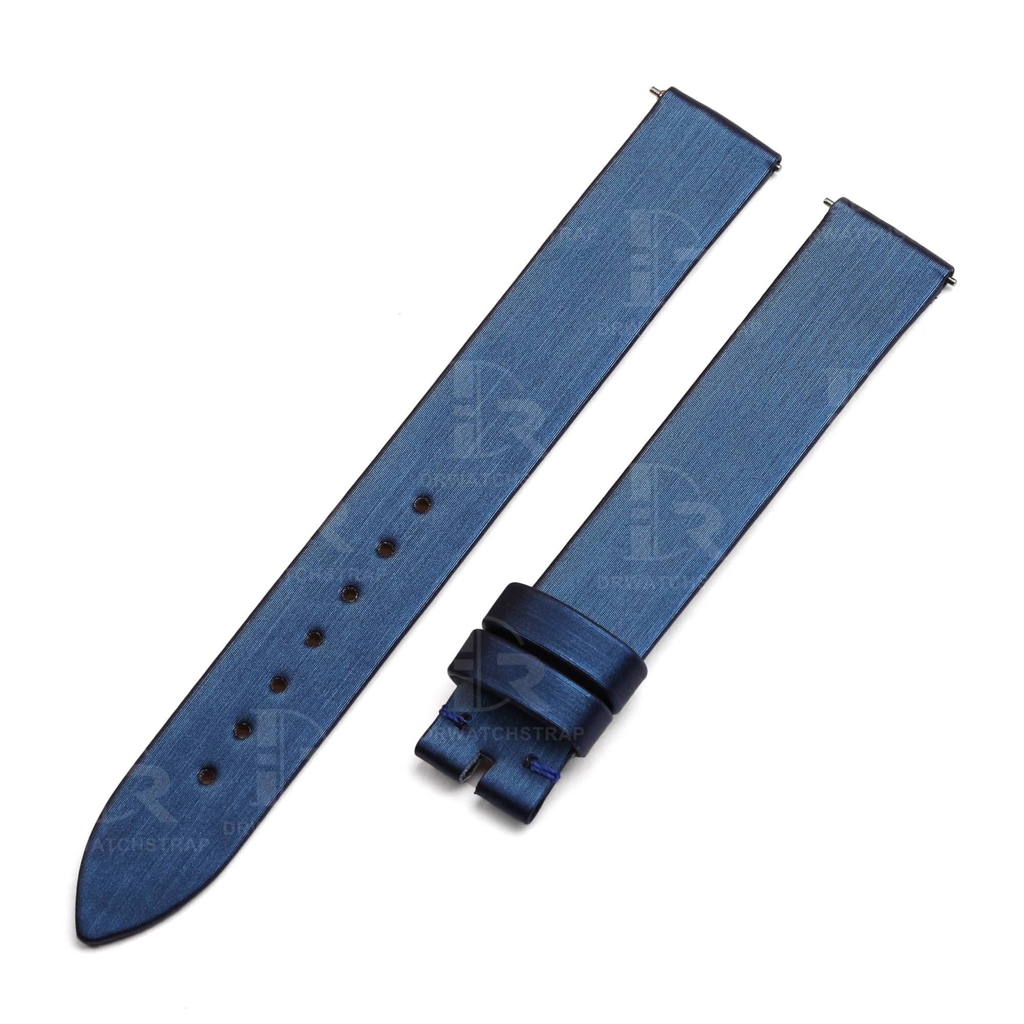 Handmade Custom Blue Satin strap for Piaget Possession Women watchband