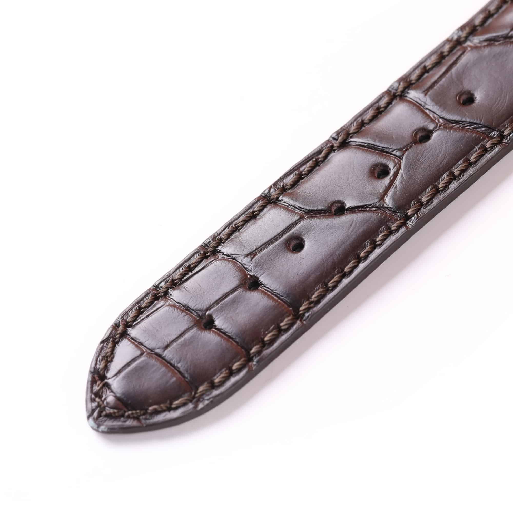 Custom replacement alligator watchband for Grand Seiko watch strap