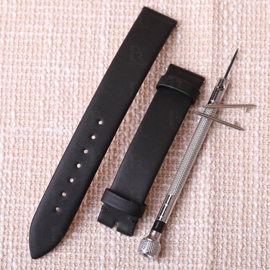 Piaget possession watch strap black satin