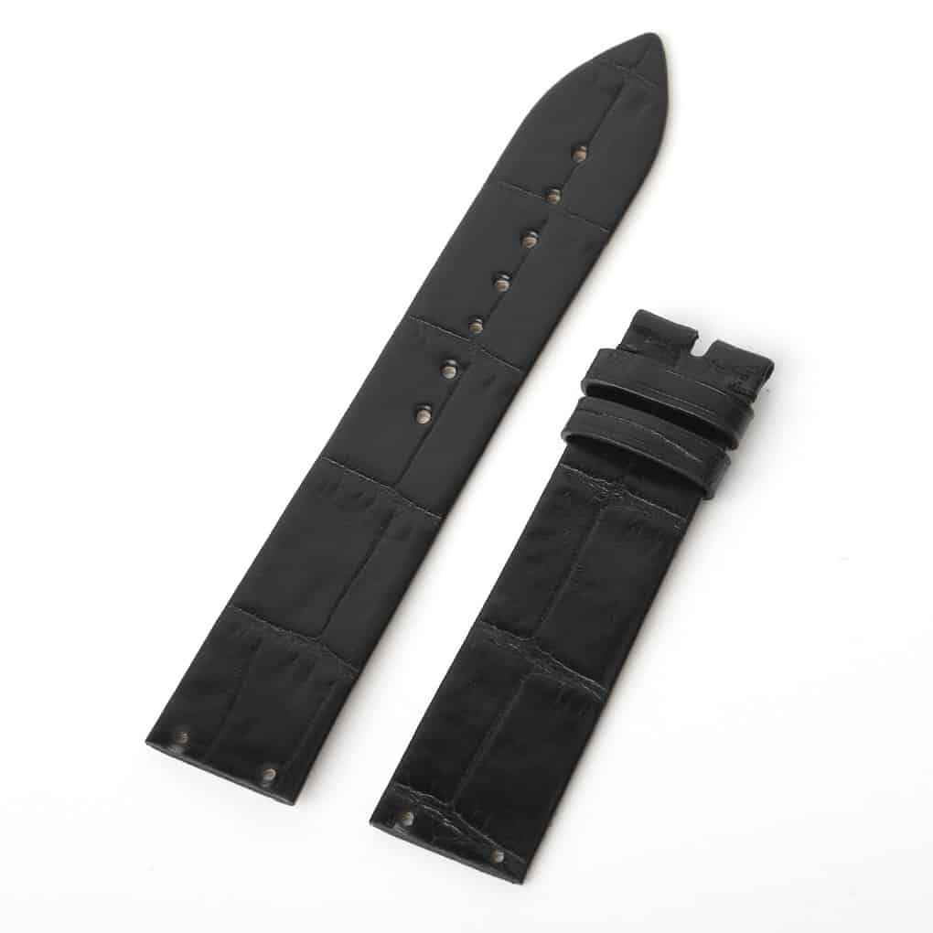 Buy rejplacement Black Alligator leather strap for Piaget Limelight Magic Hour Watch Band 20mm for sale