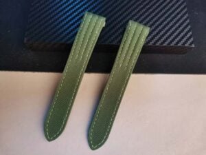 Cartier Roadster green alligator leather strap replacement watch band for sale (1)