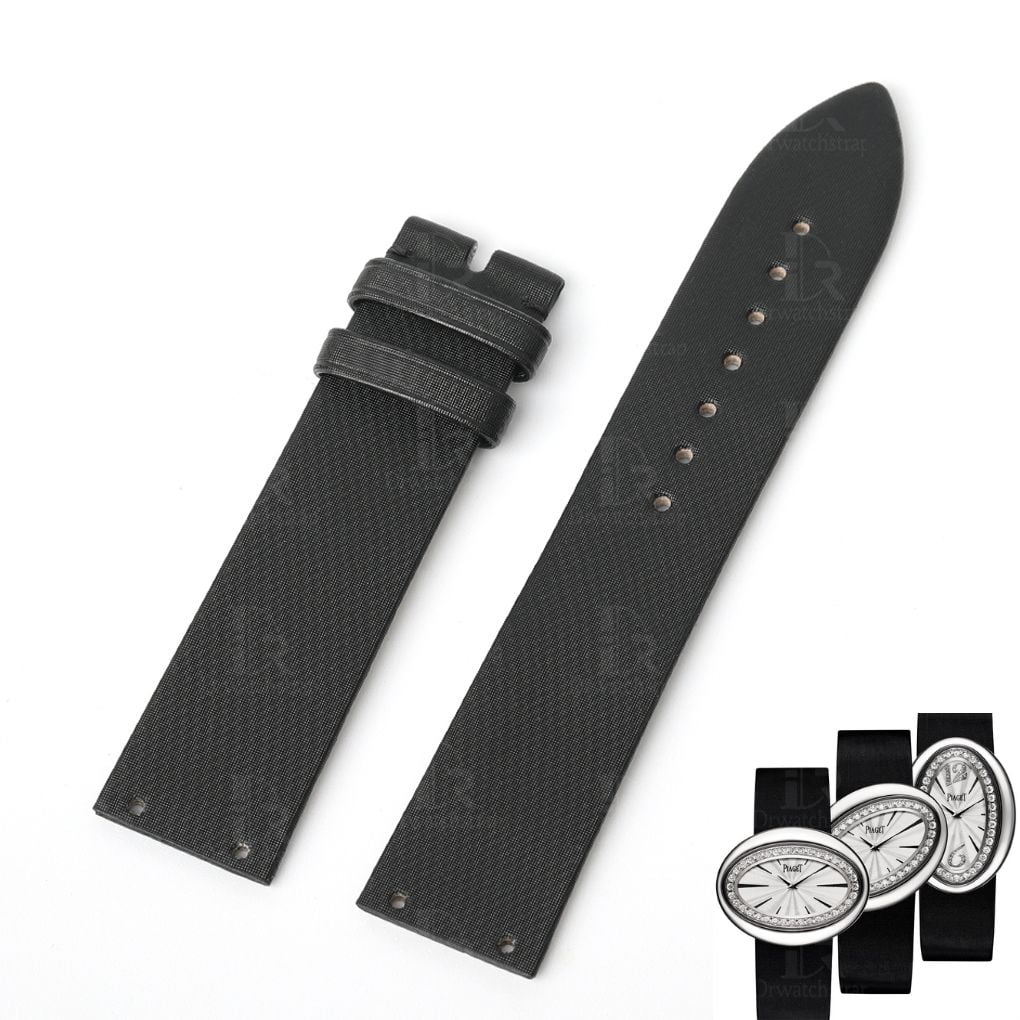 Replacement Satin leather strap for Piaget Limelight Magic Hour Watch band 20mm