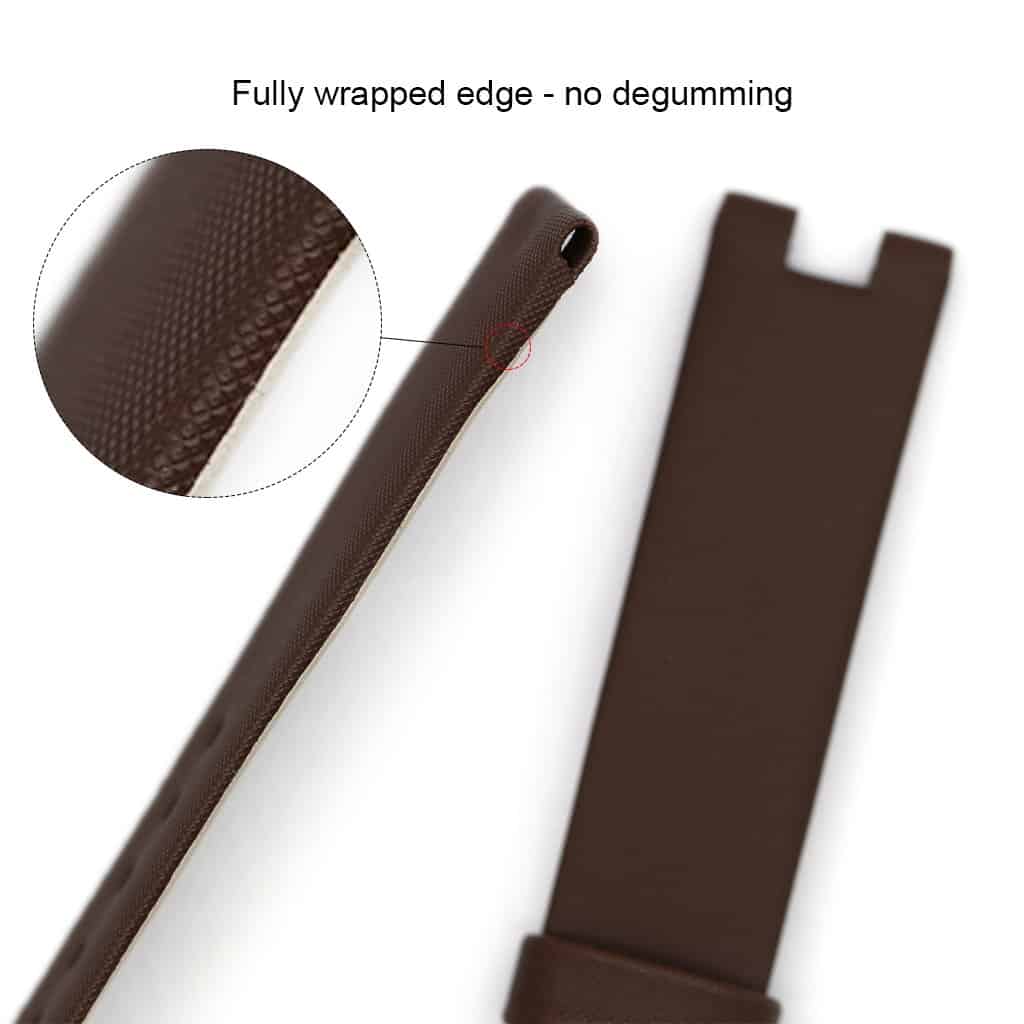 Replacement brown satin leather watch band for Breguet Reine de Naples ladies strap
