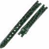 Green alligator leather strap for Chopard Happy Diamonds