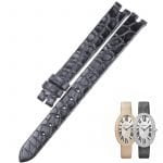 Chopard orange black leather watch band