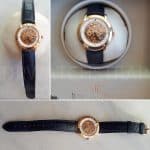 Audemars Piguet Jules Ultra thin brown alligator leather watch band strap (1)