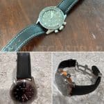 Blancpain X Swatch bioceramic scuba fifty fathoms ATLANTIC OCEAN blue velcro watch band strap Drwatchstrap