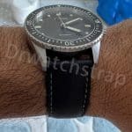 Blancpain Fifty Fathoms Black Canvas Sailcloth watch strap (1)