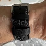 Blue Velcro watch band custom order