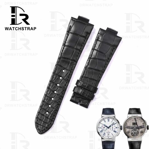 Buy Custom Replacement Black Alligator leather ulysse nardin marine strap (1) Buy Custom Replacement Black Alligator leather ulysse nardin marine strap (1)