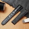 Buy Custom genuine alligator leather watch bands replacement for Maurice Lacroix Pantos luxury watchband (1)