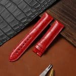 Replacement Red Leather watch band strap fit for Franck Muller Casablanca