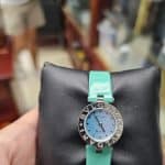 Buy Custom bvlgari b zero1 watch strap Blue calfskin patent leather watchbands