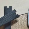 Bvlgari B zero 1 black leather watch band