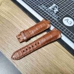 Buy Custom Bulgari Bvlgari Diagono red alligator leather watch straps replacement watch band