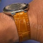 Cartier Ballon Bleu Orange Alligator leather watch band (2)