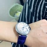 Cartier Ballon Bleu Orange Alligator leather watch band (3)
