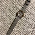replacement Chopard black leather watch band