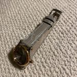 Orange Leather bracelet for Chopard Mille Miglia watch belt Calfskin with 3 holes